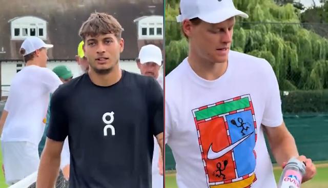 Wimbledon, Cobolli stremato dopo l'allenamento con Sinner: "Finalmente è finito, stavo a morì"