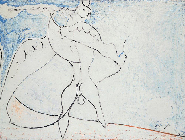 Licini, Angelo ribelle e luna bianca, 1952 Licini, Angelo ribelle e luna bianca, 1952