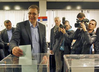 Il nuovo presidente serbo, Alexander Vucic Il nuovo presidente serbo, Alexander Vucic