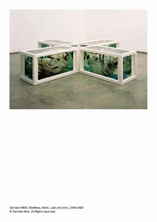 Damien Hirst, Matthew, Mark, Luke and John, 1994-2003, © Damien Hirst Damien Hirst, Matthew, Mark, Luke and John, 1994-2003, © Damien Hirst