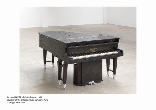 Bertrand Lavier, Gabriel Gaveau, 1981, © Adagp, Paris 2014 Bertrand Lavier, Gabriel Gaveau, 1981, © Adagp, Paris 2014