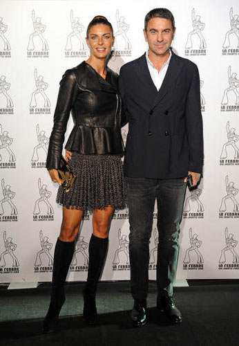Milano, premiere del musical "La febbre del sabato sera". Nella foto Martina Colombari e Billy Costacurta Milano, premiere del musical "La febbre del sabato sera". Nella foto Martina Colombari e Billy Costacurta