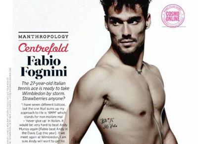 Fabio Fognini nudo per beneficenza. LE FOTO