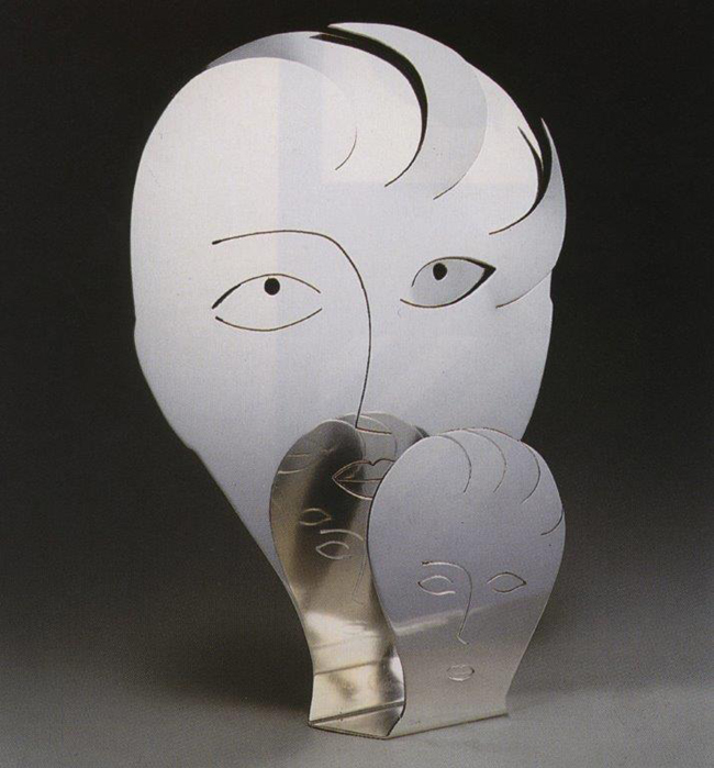 Gio Ponti Madre e Figlia, LASTRA DI METALLO TRAFORATA, 1978 Gio Ponti Madre e Figlia, LASTRA DI METALLO TRAFORATA, 1978