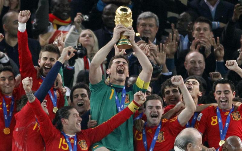 Casillas e la Spagna campione Casillas e la Spagna campione