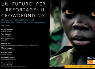 Crowdfunding, futuro del reportage: "Così il lettore diventa editore"