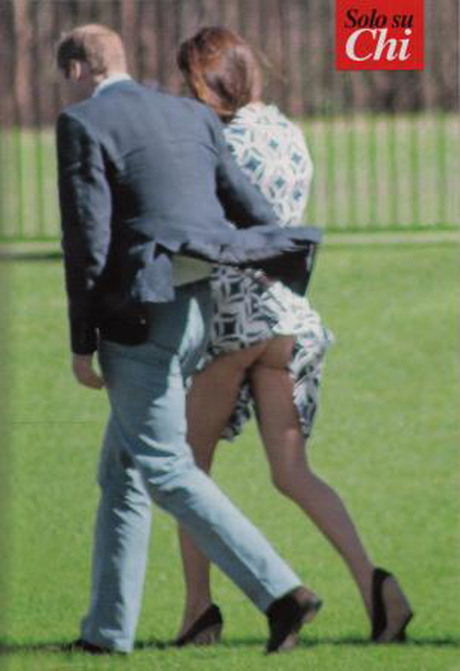 La gonna alzata di Kate Middleton La gonna alzata di Kate Middleton
