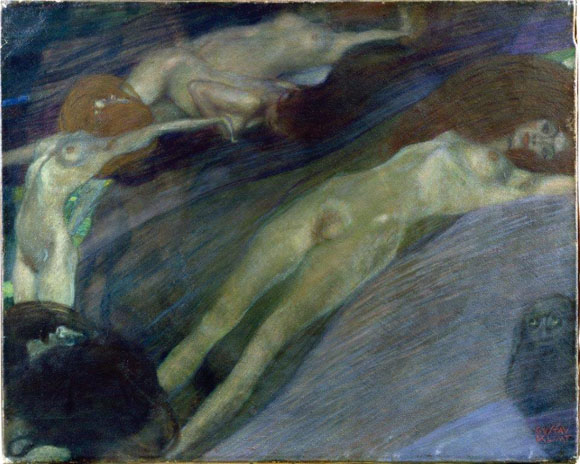 Gustav Klimt Acqua in movimento 1898 Olio su tela, cm 52 x 65 Collezione privata (courtesy Galerie St. Etienne, New York) © Galerie St. Etienne, New York Gustav Klimt Acqua in movimento 1898 Olio su tela, cm 52 x 65 Collezione privata (courtesy Galerie St. Etienne, New York) © Galerie St. Etienne, New York