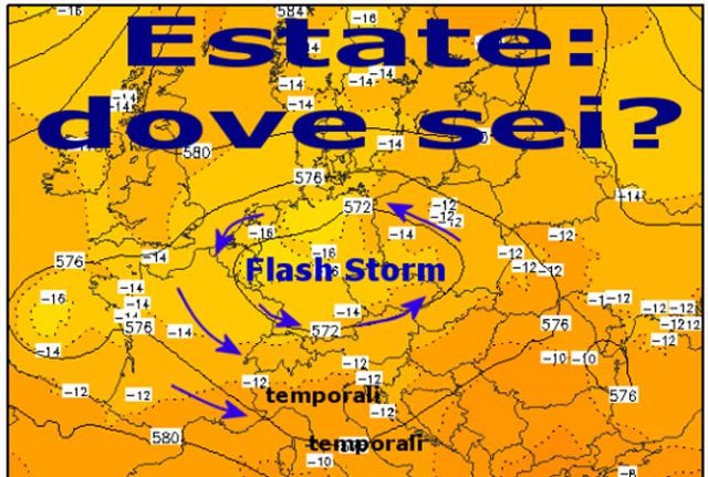 Flash Storm bastona l'estate: ancora piogge fino a sabato