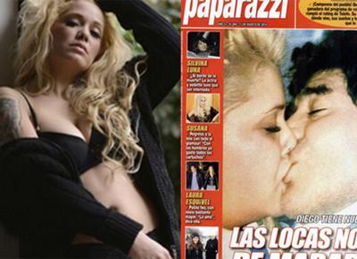 Che gol di Diego Armando Maradona: baci infuocati con Pamela...