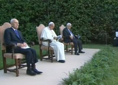 Abu Mazen e Peres dal Papa, preghiera congiunta per il Medio Oriente