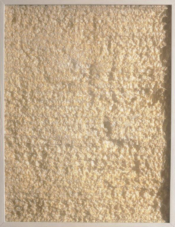 Achrome, 1961 - polistirolo espanso e vernice fosforescente, 60,5x45 cm - Milano, Fondazione Piero Manzoni in collaborazione con Gagosian Gallery Achrome, 1961 - polistirolo espanso e vernice fosforescente, 60,5x45 cm - Milano, Fondazione Piero Manzoni in collaborazione con Gagosian Gallery