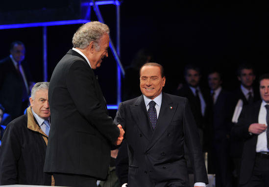 Berlusconi vs Santoro, tutte le immagini