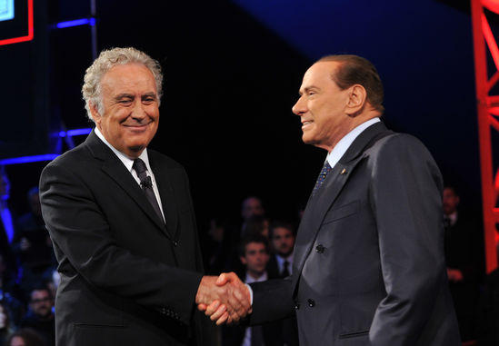 Berlusconi vs Santoro, tutte le immagini