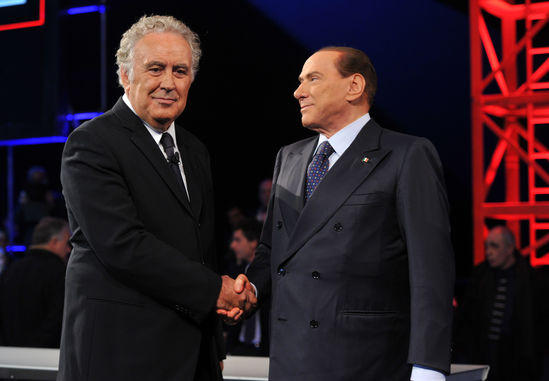 Berlusconi vs Santoro, tutte le immagini