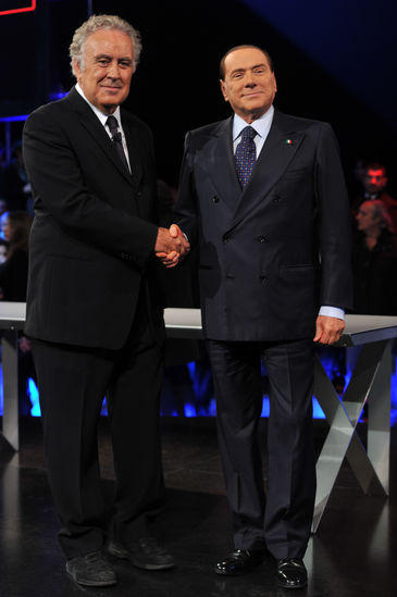 Berlusconi vs Santoro, tutte le immagini
