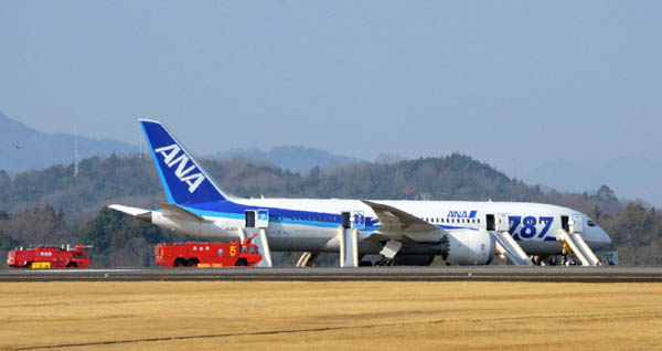 Boeing 787, caos dopo l’incidente in Giappone. Sospesi i voli in molti paesi Boeing 787, caos dopo l’incidente in Giappone. Sospesi i voli in molti paesi