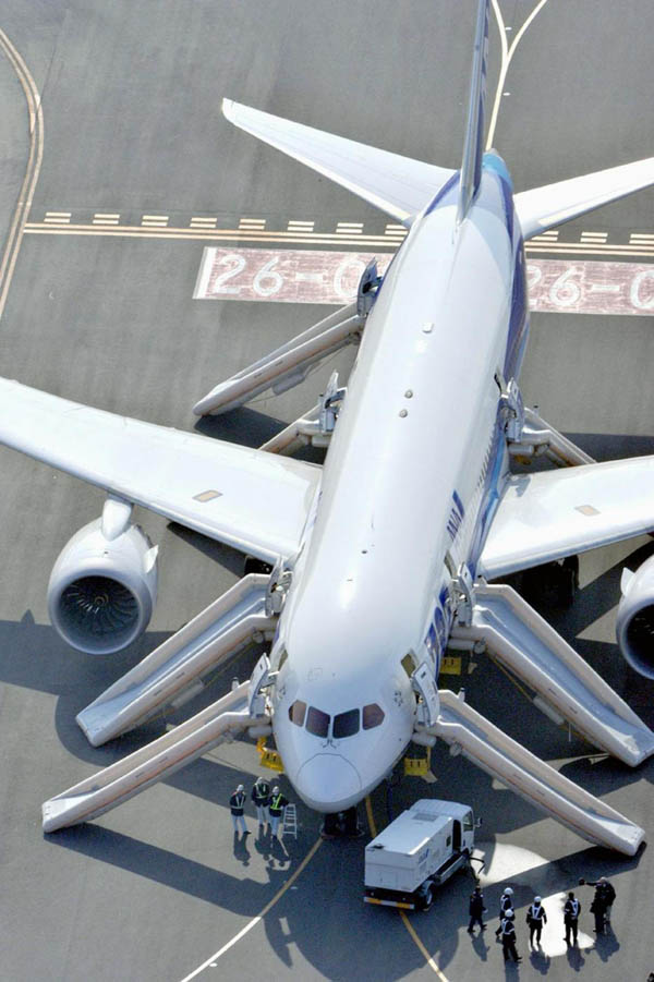 Boeing 787, caos dopo l’incidente in Giappone. Sospesi i voli in molti paesi Boeing 787, caos dopo l’incidente in Giappone. Sospesi i voli in molti paesi
