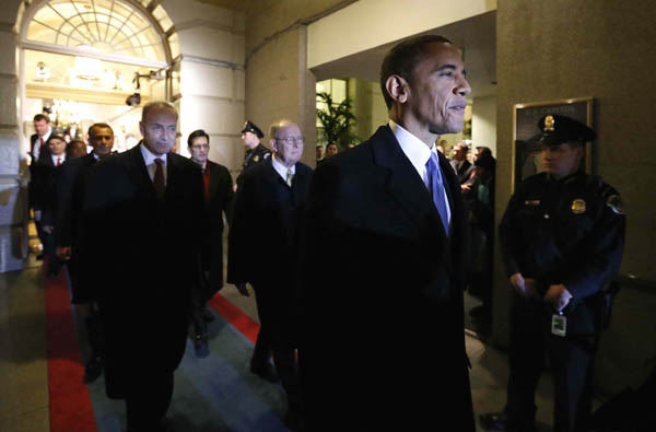 Il giuramento di Obama: “Stiamo Uniti, l’America è in ripresa” Il giuramento di Obama: “Stiamo Uniti, l’America è in ripresa”