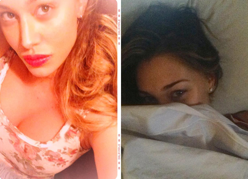 Belen senza trucco su Facebook: sexy anche in gravidanza