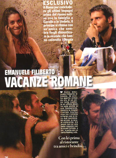 Emanuele Filiberto lotta contro il tumore al setto nasale