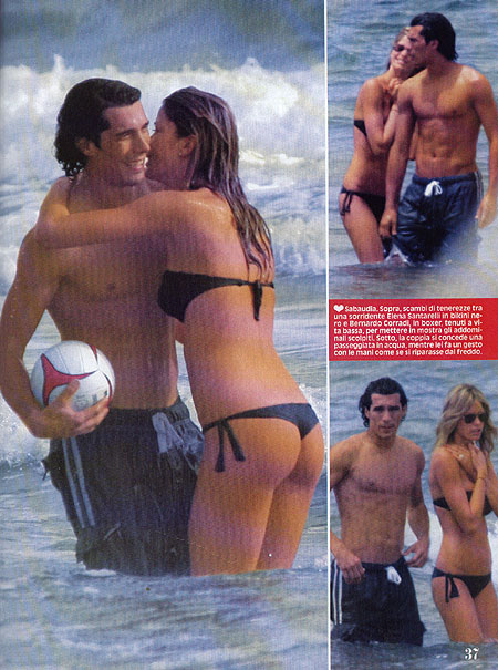 Striptease di Elena Santarelli alla conferenza stampa di Infiore