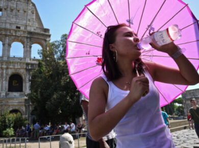 Clima, tropico del Colosseo. E’ allarme per le piogge killer