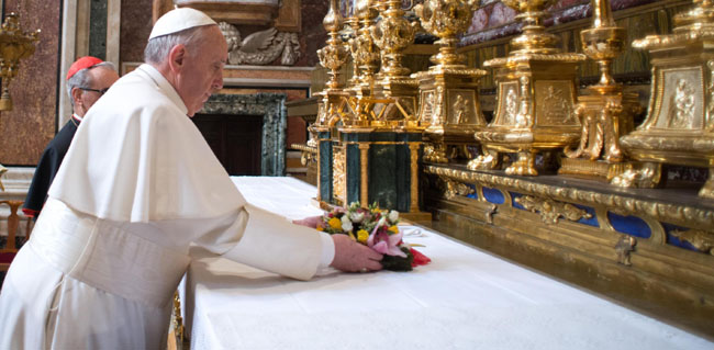 papa francesco santa maria maggiore papa francesco santa maria maggiore