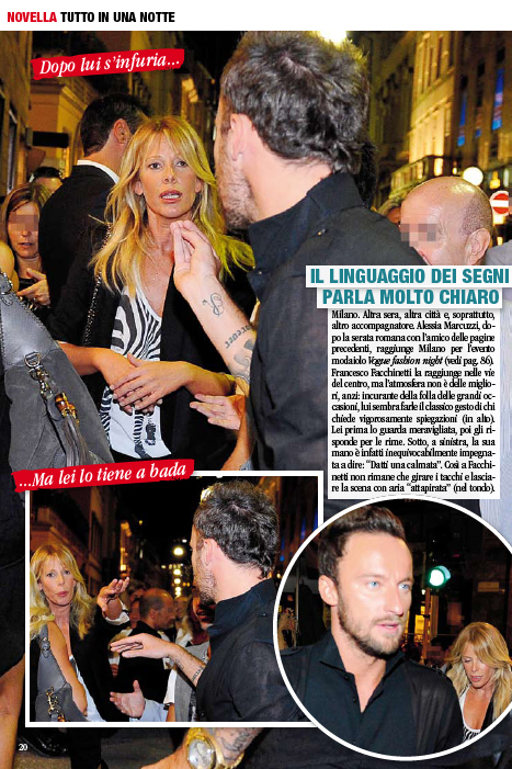 Facchinetti torna dalla Marcuzzi: notte insieme per gli ex fidanzati Facchinetti torna dalla Marcuzzi: notte insieme per gli ex fidanzati