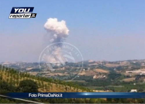 Pescara, esplode fabbrica di fuochi d’artificio: quattro morti