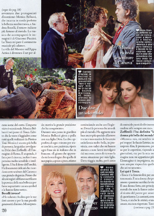 Monica Bellucci si confessa: “Sono single per la prima volta in vita mia”