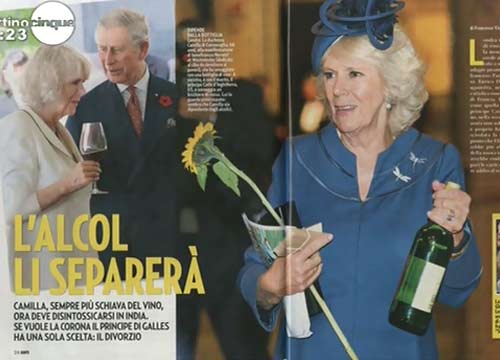 Il principe Carlo sempre più lontano dal trono: “Colpa di Camilla, è alcolizzata” Il principe Carlo sempre più lontano dal trono: “Colpa di Camilla, è alcolizzata”