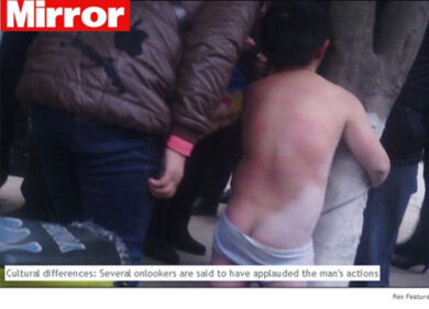 A 8 anni frustato nudo. “Ha saltato la scuola”