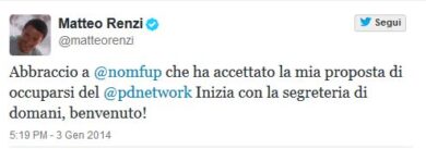 @nomfup curerà la comunicazione Pd: Twitter sta diventando grande