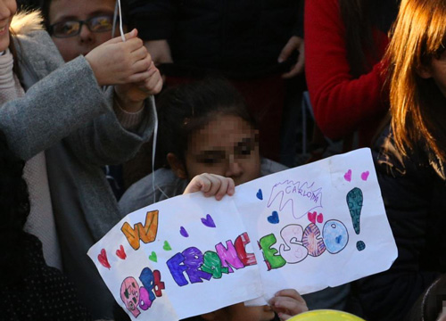 Papa Francesco benedice il presepe vivente di Sant’Alfonso Papa Francesco benedice il presepe vivente di Sant’Alfonso