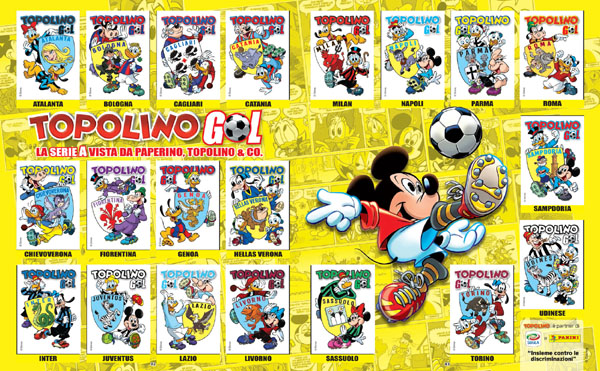 Nasce TopolinoGol: Lega Serie A e Panini ‘insieme contro le discriminazioni’ Nasce TopolinoGol: Lega Serie A e Panini ‘insieme contro le discriminazioni’