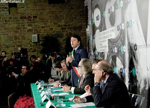 Renzi: “Col Cav accordo alla luce del sole”. Le critiche di Fassina e di Grillo Renzi: “Col Cav accordo alla luce del sole”. Le critiche di Fassina e di Grillo