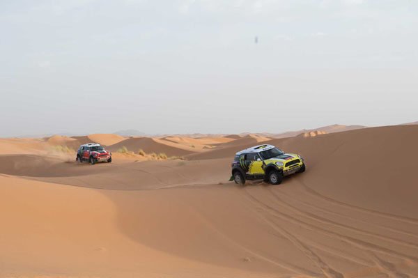 Tre Mini All4 Racing sul podio del Rally Dakar 2014 Tre Mini All4 Racing sul podio del Rally Dakar 2014