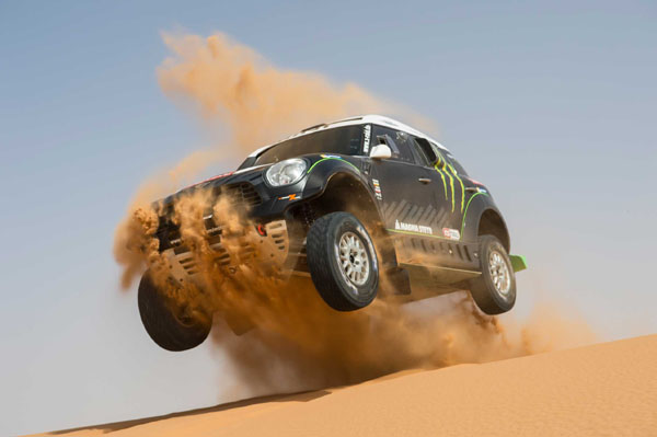 Tre Mini All4 Racing sul podio del Rally Dakar 2014 Tre Mini All4 Racing sul podio del Rally Dakar 2014