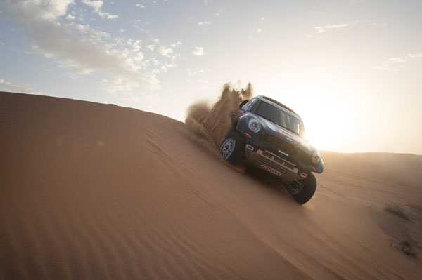 Tre Mini All4 Racing sul podio del Rally Dakar 2014 Tre Mini All4 Racing sul podio del Rally Dakar 2014