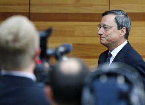 Crisi, Draghi: enormi segnali di miglioramento Crisi, Draghi: enormi segnali di miglioramento