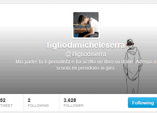 Su Twitter la satira del (finto) figlio di Michele Serra