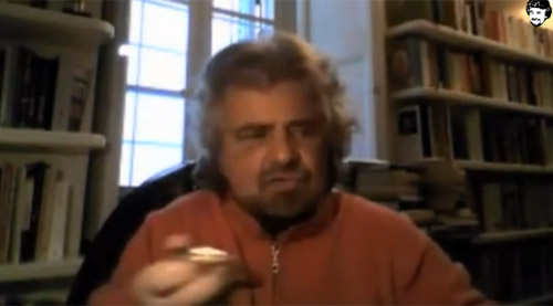 Tav, Beppe Grillo con le manette: “nove mesi passano presto” Tav, Beppe Grillo con le manette: “nove mesi passano presto”