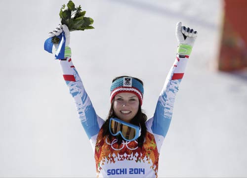 Anna Fenninger, il ghepardo d’oro. Sochi, tutti pazzi per le atlete