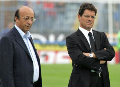 Conte vs Capello: Moggi scende in campo a difesa dello zar Fabio