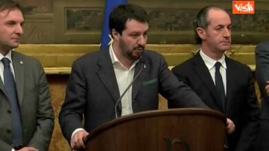 VIDEO: Salvini: mai pensato di dare voto a governo che nasce dal palazzo