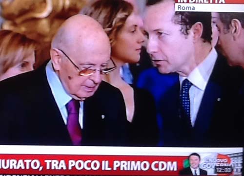 Renzi ha giurato: è Presidente del Consiglio. Ecco il suo governo Renzi ha giurato: è Presidente del Consiglio. Ecco il suo governo