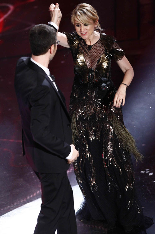 Scollatura vertiginosa e push up: il lato sexy della Littizzetto