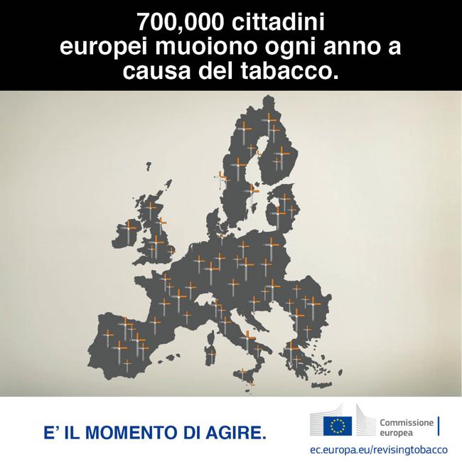 Scritte dissuasive e stop agli aromi. Giro di vite Ue sul fumo