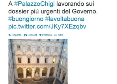 Renzi al lavoro alle 6.30. Il tweet: impegno “sui dossier urgenti”